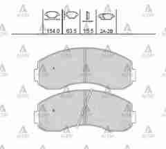 Fren Balata Bongo 98-11 Ön