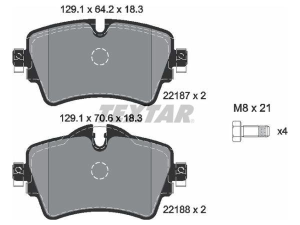 Fren Balatası F45 Mini-R54>R57 Ön -Sport- 2218701