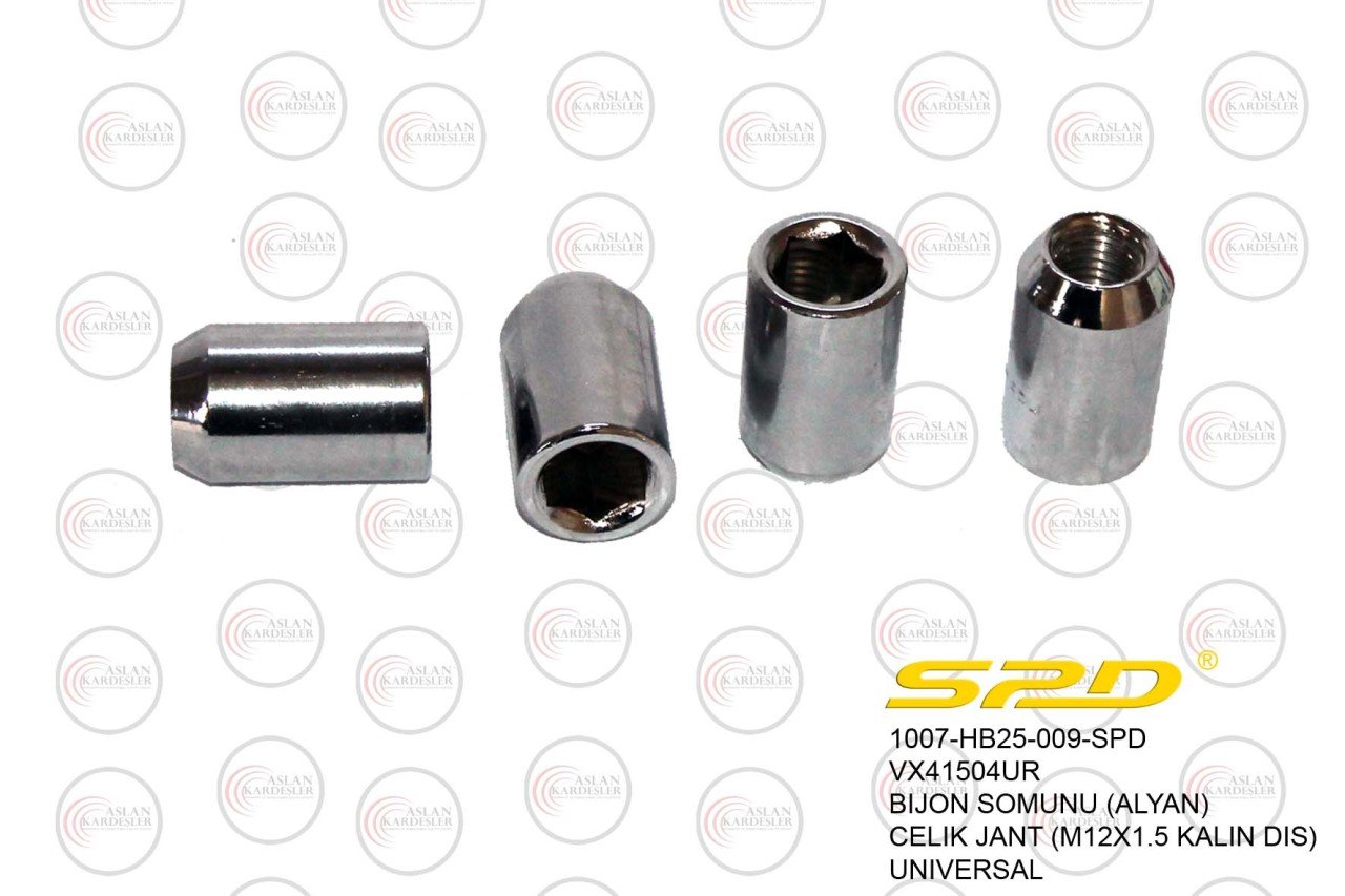 Bıjon Somunu (Alyan) Celık Jant (M12X1.5 Kalın Dıs)- Unıversal Vx41504Ur