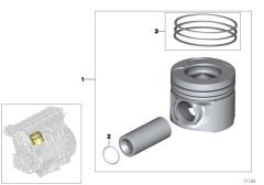 PİSTON BMW E46 E60 E61 E65 E83 E53 3 SERİSİ 5 SERİSİ 7 SERİSİ X3 X5 11257792004