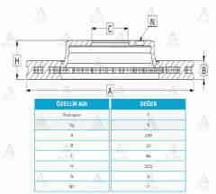 Fren Diski L-300 86-10 / Ön Havalı 258-5