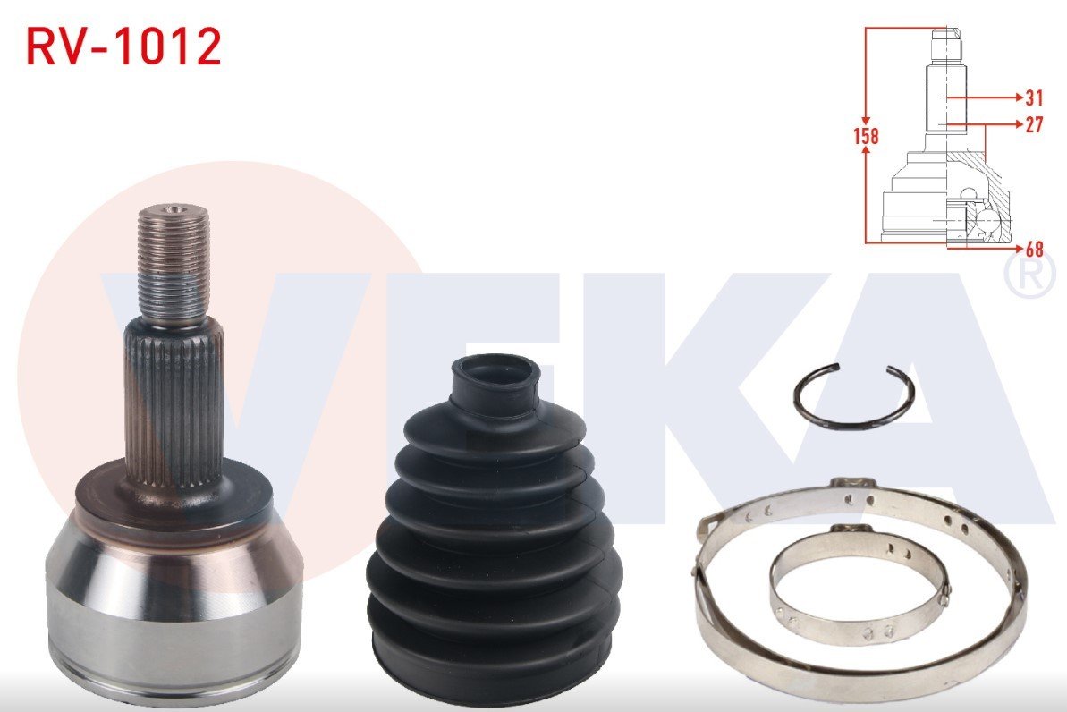 Aks Kafası Sol-Sag On Dıs 8 Mısket 31X27X68 158Mm Land Rover R.Rover Evoque 2.0 Td4 2018-/ Dıscovery Sport 2.0 Si4 2014- Lr024755 Lr025067 Lr024759 58 Lr024754