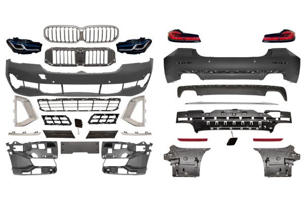 Gövde Kiti G30+LCI [UPGRADE] PDCli:Ön/Arka, <O-O> Egz.Çıkışlı, Panj-lu, Far/Stop -Luxury- 2017-23