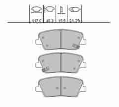 Fren Balata Santafe 13-17 / Sorento 11-15 Disk Arka 583022Wa70