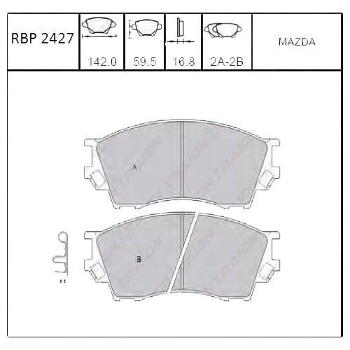 On Fren Balata - B2500 4Wd 97-00 Rbp2427