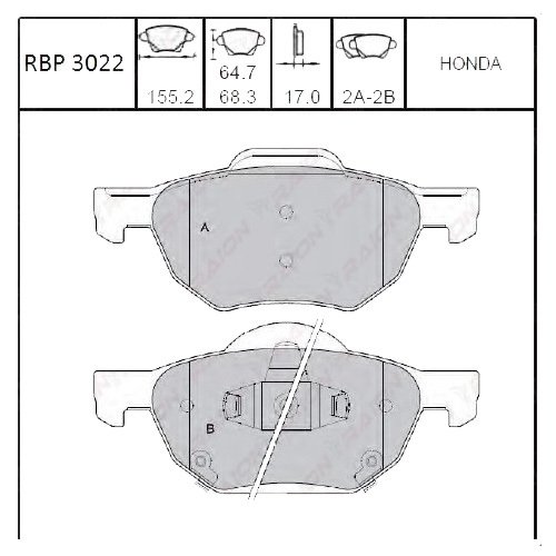 On Fren Balata - Accord 03-07 Rbp3022