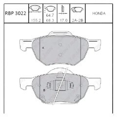 On Fren Balata - Accord 03-07 Rbp3022
