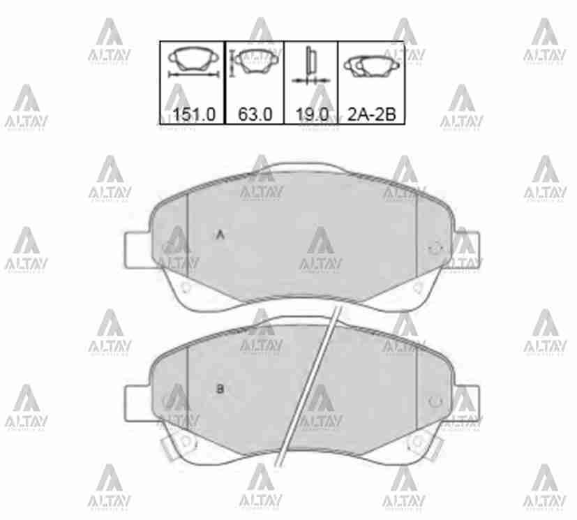 Fren Balata Avensıs 03-08 / Corolla Verso 04-09 Ön 446505130