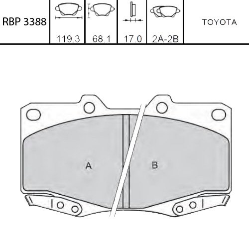 On Fren Balata - Hılux-Vıgo 4Wd 05- Kun25 RBP-3388