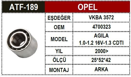 Opel Porya Bilya Arka Agila 4706538 4700323 4700323 4706538