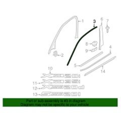 KAPI CAM NİKELAJI F25 /R MAT SİYAH BMW 51317220510