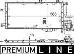 Opel Radyatör Klima 1,3 Corsa C  1850093 13106020 13106021 1850093 93177423