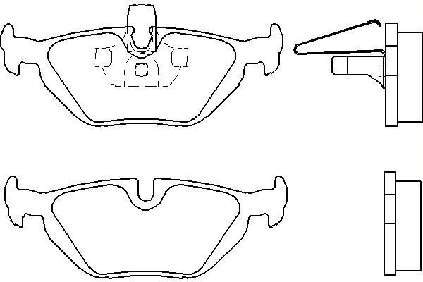 Fren Balatası Arka Bmw 3 (E46) 02-05, Z4 (E85) 03-