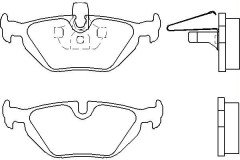 Fren Balatası Arka Bmw 3 (E46) 02-05, Z4 (E85) 03-