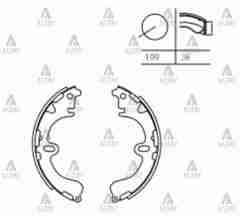 Fren Balata Corolla 88-02 Ae92-Ae100-Ae101-Ae111 Pabuç Arka 404712080