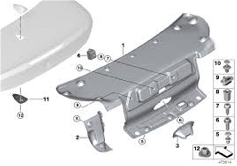KAPLAMA ARKA F33/R STOP BMW 51497295256