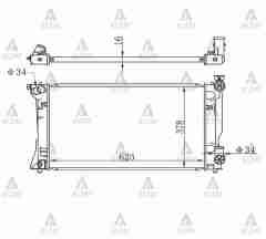 Radyatör Su Avensıs 03-08 2.0 Benzinli (Mt)
