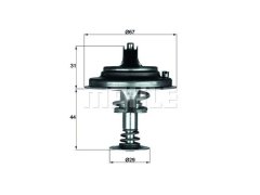 Termostat M116>119 [W124>140] 80C - TX2680D