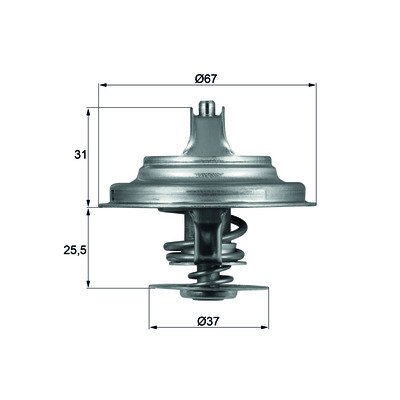 Termostat 71C Vw Crafter (2E) 2.5Tdı 06-, Lt35 2.5Tdı 99-06 Tx 25 71D