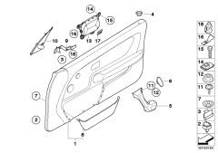 AİRBAG KAPI BMW COMPACT ÖN E36 72128237537