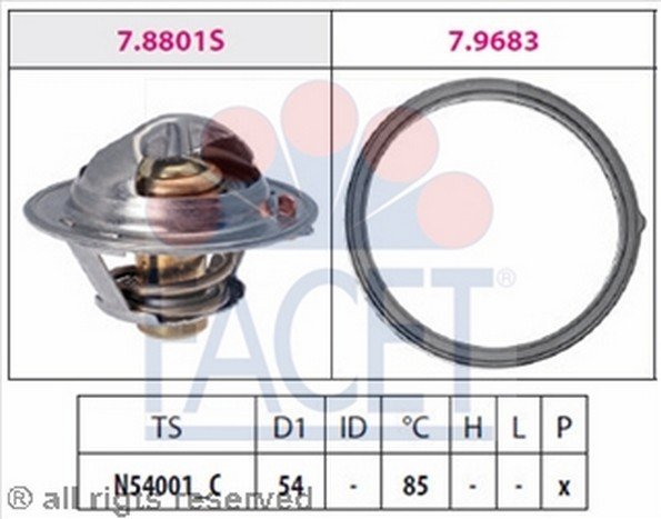 Termostat (54-85C)- Accent-Era/I30/Ceed/I20/Venga/Soul/Rıo/Matrıx  (Dızel) 255002A000