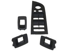 Cam Düğme Çerçevesi E90+LCI (Set); Siyah - 9217332/874S4