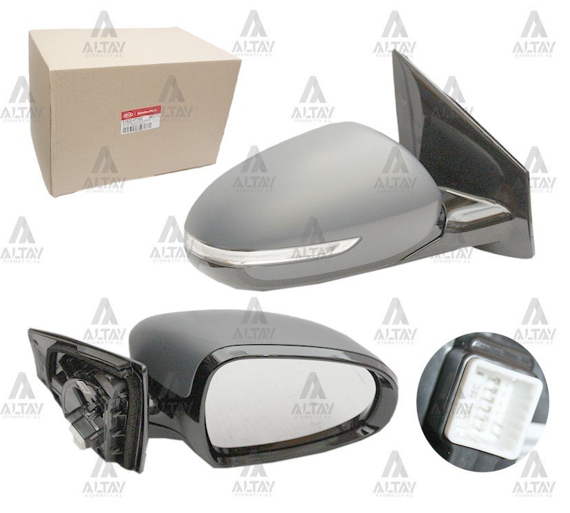 Ayna Dış Dikiz Sportage 16-19 Elektrikli Isıtmalı Sinyalli Otomatik Katlanır Sağ 87620F1100