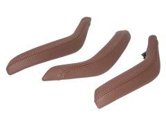 Kapı Tutamak Kaplama Seti X5:F15 X6:F16 Ön&Arka; (Kahve-Kırmızı) Deri - 7484559/560L3