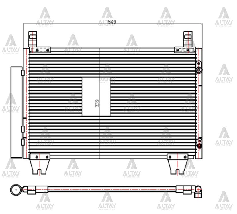 Radyatör Klima Yarıs 06-12 Benzinli 8846052110