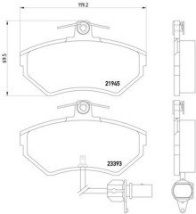 Fren Balatası Ön-Fişli ALZ A4 1996-08 - 8E0698151M