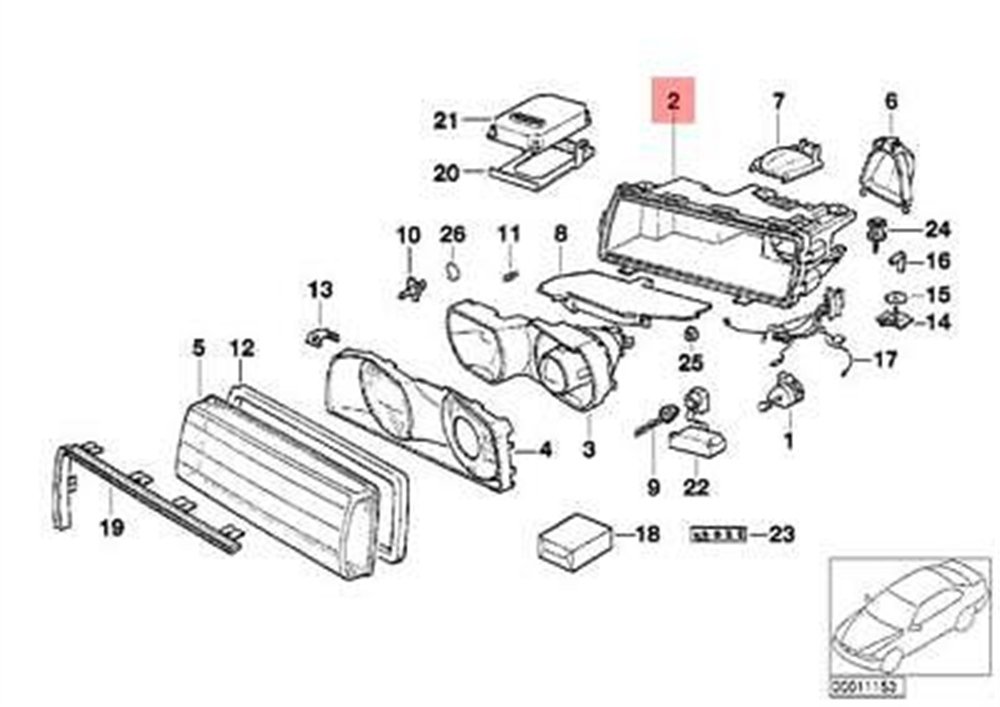FAR KASASI BMW XENON E38 63128361285