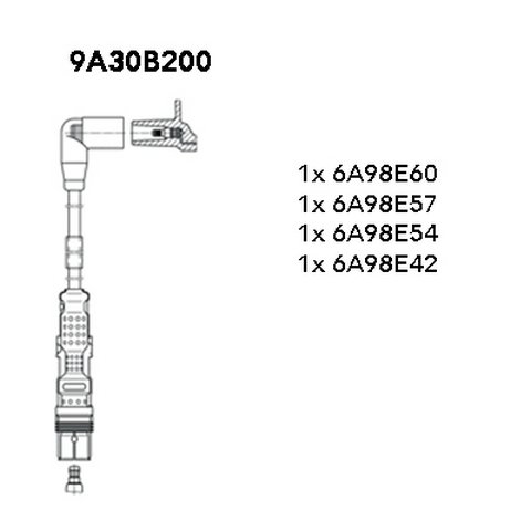 Buji Kablo Seti CBZB 4 Adet Gf6-Jetta 2009-15 - 03F905409C