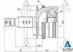 Aks Kafası Dış L-200 06=> / A-T Absli 47 Diş 4X4 30X69X35 3815A181