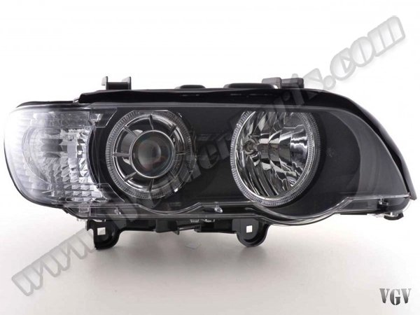 Komple Far X5:E53 Sağ; (Kristal Siyah) Beyaz Sinyal; Xenon 2000-03 - 63126930236R1
