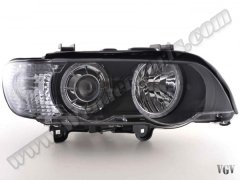 Komple Far X5:E53 Sağ; (Kristal Siyah) Beyaz Sinyal; Xenon 2000-03 - 63126930236R1