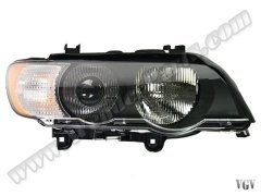 Komple Far X5:E53 Sağ; (Siyah) Beyaz Sinyal; Xenon 2000-03 - 63126930236
