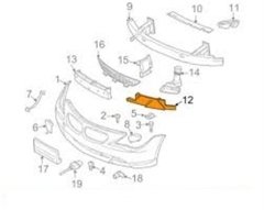 TAMPON SÜNGERİ E63/M6/L ÖN BMW 51117898283