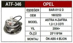 Opel Porya Ön Astra H 4 Bijon Absli 1603253 1603253