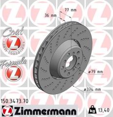 BMW E60-E63 M5-M6 ÖN DİSK SOL 34112282805