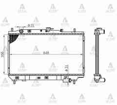 Radyatör Su 323  90-95 1.6 Hb. (Mt) Bp2815200C