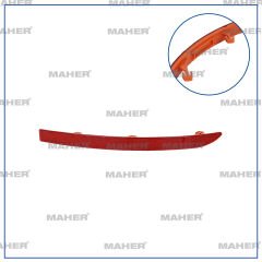 REFLEKTOR TAMPON TIGUAN 08-16 ARKA SAG