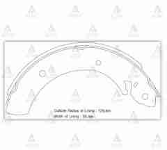 Fren Balata H-100 94-06 / Ssangyong Rexton / Actyon / Musso Pabuç Arka Sphd034