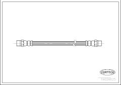 Fren Hortumu Arka 280mm 115-126  - A1264280135