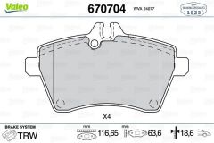 M.BENZ W169-245 ÖN FREN BALATASI 160-170Cdı A1694202020