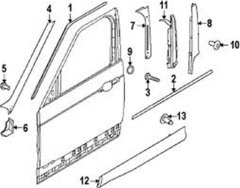 SOL ÖN KAPI SIYIRICI ÇITA RANGE ROVER SPORT LAND ROVER LR076060