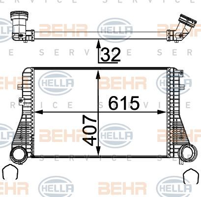 Vw Golfv Jetta Caddy A3 1.9-2.0Tdı Turbo Radyatörü 1K0145803T 1K0145803B 1K0145803Cd 1K0145