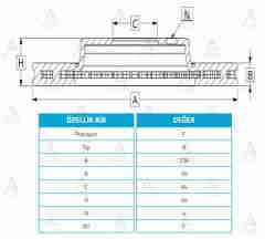 Fren Diski Carısma 96-00 1.6 / Proton 96-00 / Ön Havalı 236-4 Mb699283