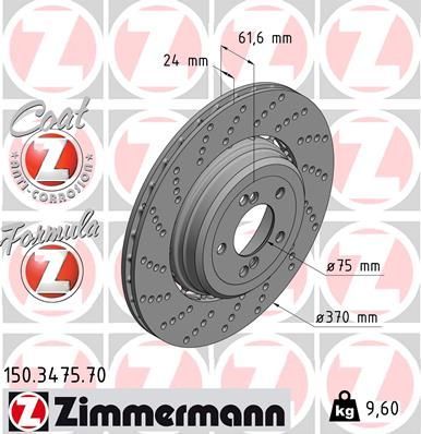 BMW E60-E63 M5-M6 ARKA DİSK SOL 34212282807