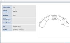Fren Balatası Arka Pabuc Rıo 02-05     30Mm Ok30B-26-28Z