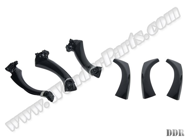 Kapı Tutamak Seti E90+LCI Ön&Arka; (Karbon-Siyah) Kaplamalı - 51417230849R6